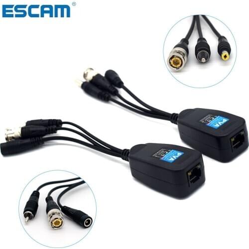 8MP HD BNC Video Power Balun Audio to RJ45 Connector HD-CVI/TVI/AHD Transceiver for CCTV Security Surveillance Camera System