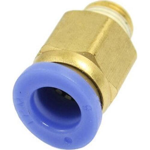 8mm OD Tube to 9mm Male Thread Pneumatic Connector Quick Fitting