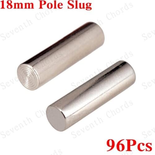 96 Pcs Silver Humbucker Pickup Polepiece Slug Pole slug for Electric Guitar - Length:18mm
