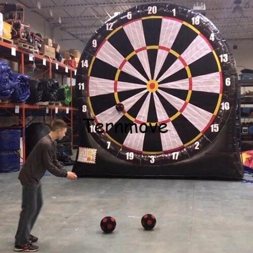 Free air ship,giant Inflatable adults Soccer kick target dart board Inflatable football foot darts game Inflatable human Darts