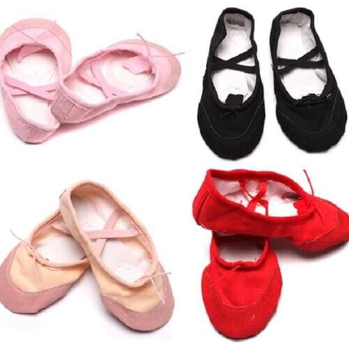 Kids Dance Shoes Adult Professional Canvas Soft Sole Ballet Shoes Girls Children Ballet Slippers
