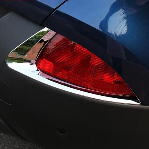 For Renault Kadjar 2016 2017 2018 Car Exterior Rear Fog Light Lamp Bezel Strips Trim Styling Cover Frame Auto Parts Accessories