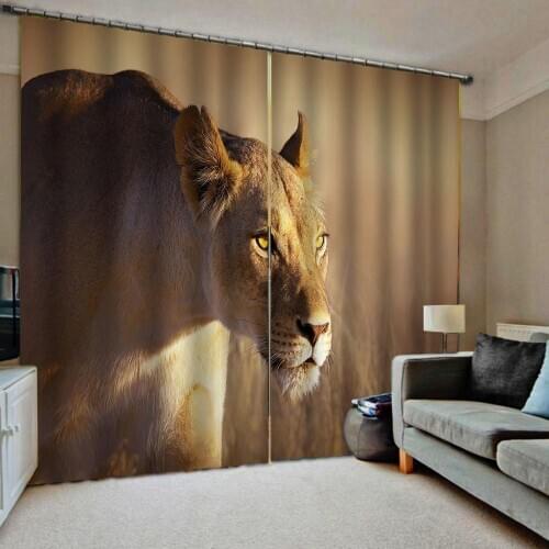 Animal curtains European 3D Curtains angel design Curtains For Living Room Bedroom blackout curtain