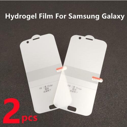 2pcs Hydrogel Film For Samsung Galaxy S21/S20/S10/S9/S8/S7/S6 Edge Plus Full Cover Screen Protector SAM note20ultra/10/9/8 TPU