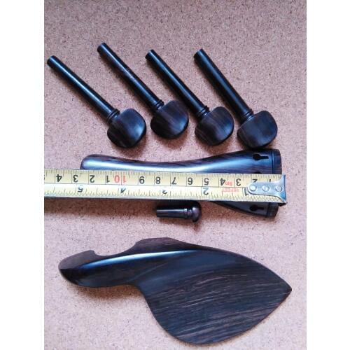 2 Sets Quality VIOLA fitting including tail piece chin rest and pegs