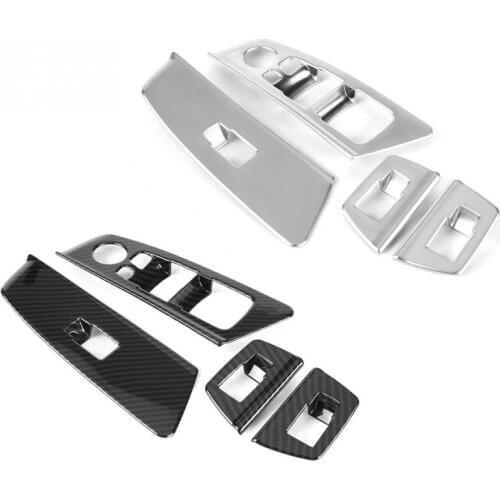 4pcs Car Window Switch Lift Button Frame Cover Trim for BMW 5 series G30 2017 2018 Interior Accessories Car styling New