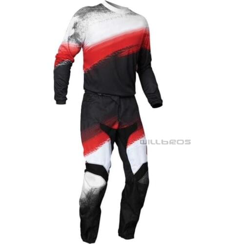 Mountain Bicycle Offroad Racing Kits Sector Vapor Gear Set Motocross Motorbike Motorcyle Mens Black White Red Suit