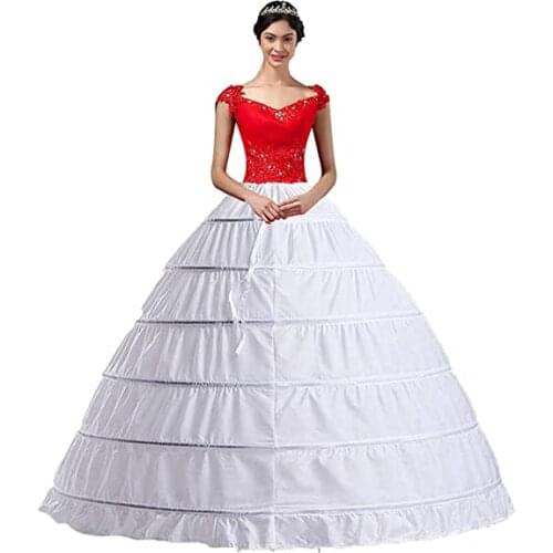 Hot Sale Sexy Clingy Women Crinoline Hoop Petticoats Skirt Slips Floor Length Underskirt for Ball Gown Wedding Dress