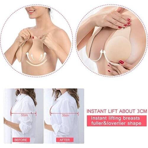 Reusable Silicone Women Nipple Cover Stickers Adhesive Breast Lift Up Tape Push Up Invisible Bra Rabbit Bralette Cache Teton Cup
