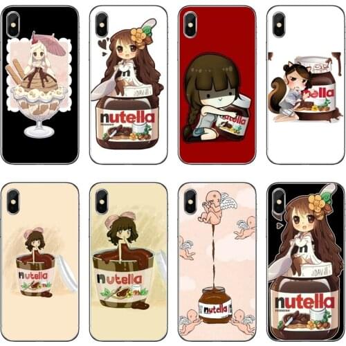Soft Transparent Phone Case For Huawei P30 P20 Pro P10 P9 P8 Lite Y5 Y6 Y7 Y9 P Smart Plus 2018 2019 Nutella Girl Kawaii