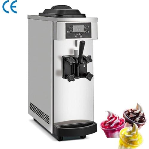 New Model Ice Cream Machine Table Top Mini Soft Ice Cream Maker Machine 1 Flavor Ice Cream Making
