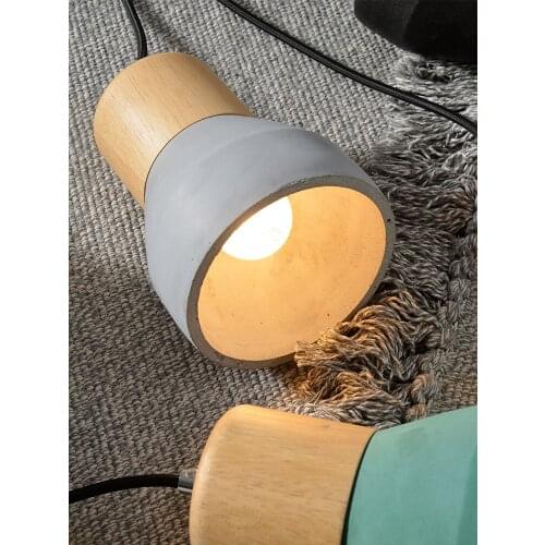 Nordic Retro Industrial Restaurant Terrazzo Cement Pendant Lights Led E27 Art Decor Bedside Bedroom Lamp Dining/living Room Cafe