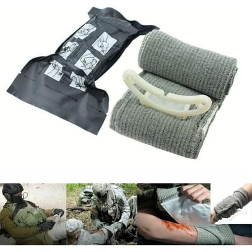 Hemostasis Bandage Tourniquet Rescue Life First Aid Bleed Medic Stop Blood One-handed Operation Emergency Bandage