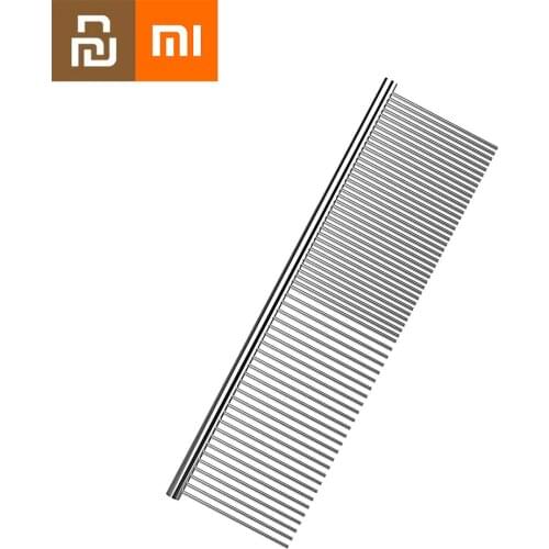 Xiaomi Pets Stainless Steel Dematting Comb Cat Grooming Comb Dogs Cats Gently Removes Loose Undercoat Mats Tangles Knots Youpin
