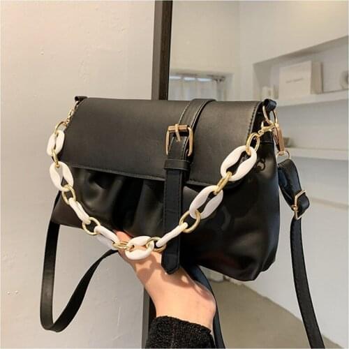 SMOOZA 2021 Fashion Chain Shoulder Bag Luxury Purses Designer Female Corssbody Bag Armpit Bags for Women Ladies HandBag