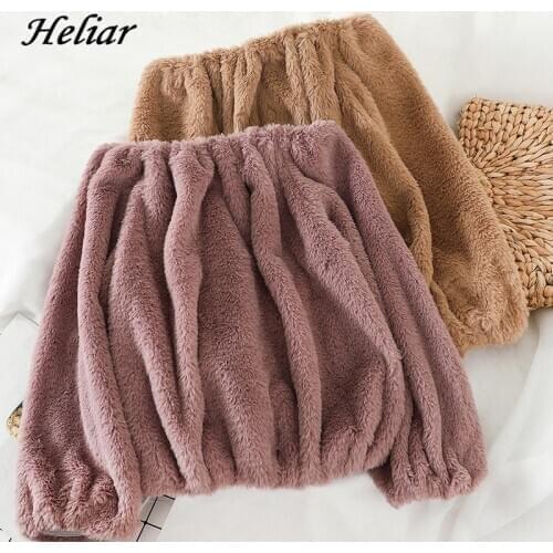 Heliar Velvet Sweaters Women Off Shoulder Pullovers Casual Solid Elegant Warm Cashmere Jumpers For Women Autumn Winter