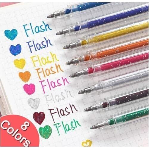 Magic Flash Gel Pen Color Pen Shiny Highlighter for Adult Crafting Doodling 10ml Graffiti Painting Pen Crafting Doodling Pen