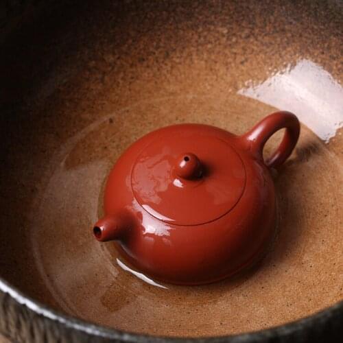 Yixing purple sand pot of yutu Tan Jun vivi undressed ore chaoshan time little teapot dahongpao tea pot ball hole