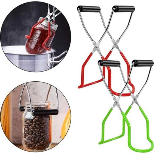 Stainless steel Canning Jar Clip Heat Resistance Anti clip Jar Glass Lifter Baby Bottle Clip Bowl Lifter Kitchen Accessories