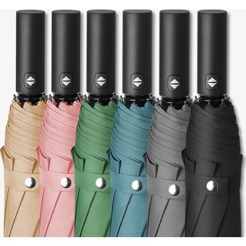 Windproof Automatic Umbrellas Rain Womans Japanese Folding Umbrellas For Men Wind-resistant Business Anti UV Umbrella sombrinha