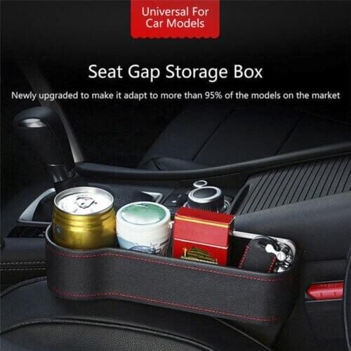 Car Seat Gap Slit Pocket Catcher Organizer Storage Box Phone Bottle Cups Holder Universal Auto Interior Driver Seat Tidying Box