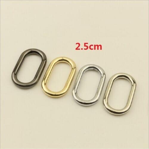 10 pieces / lot) luggage handbag hardware accessories inner diameter 2.5cm DIY seamless ring shoulder strap lifting ring