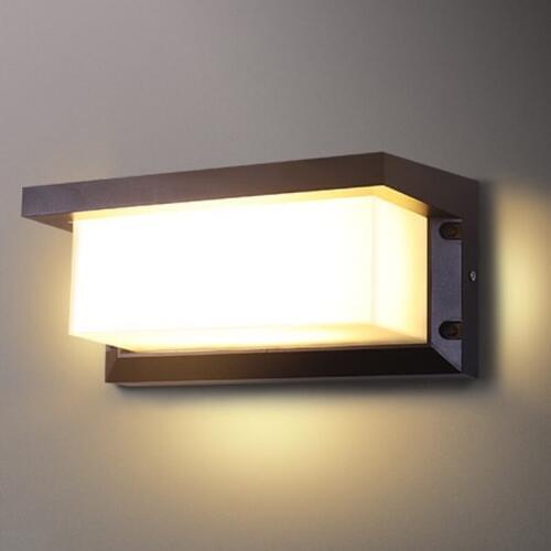 12W Outdoor Wall Lamp LED Aluminum IP65 Waterproof Garden Light Porch Lamp Sconce Decoration Light