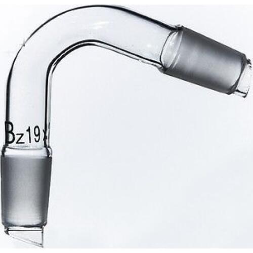 19/26 Joint Laboratory Glass Distillation adapter Distilling Head 75 Degree Bend