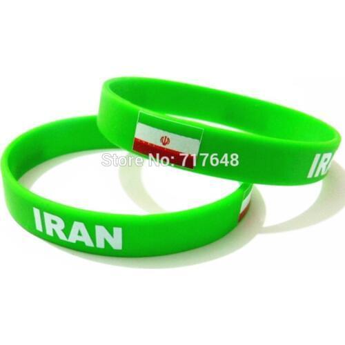 200pcs green IRAN wristband silicone bracelets bangle free shipping by FEDEX