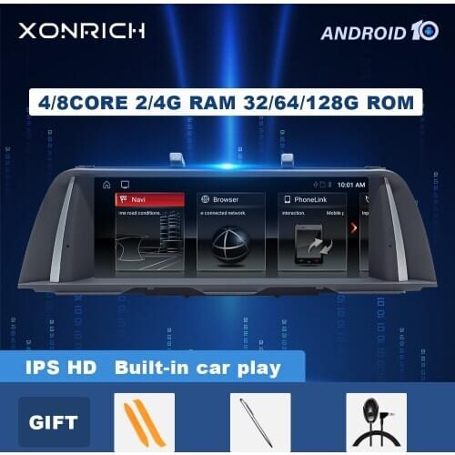 IPS 4GB 128GB Android 10 Car Radio Multimedia For BMW 5 Series F10 F11 2010-2016 CIC NBT Car GPS Navigation f10 Stereo Head Unit