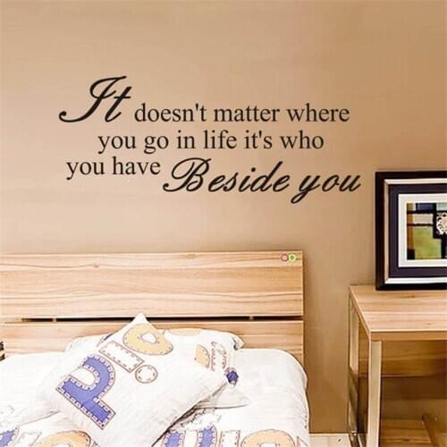 It doesn't matter Quotes Wall Stickers Art Home Decor Living Room Vinyl Removable DIY Wall Decals Decoration
