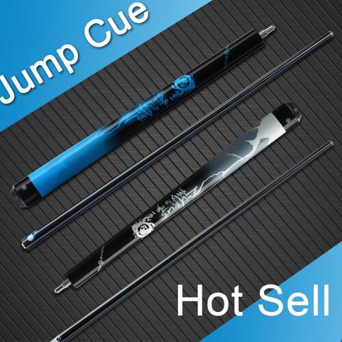 POINOS Billiards Jump Cue 13mm BakeliteTip 108 cm Length Carbon Maple Shaft Smooth Wrap Jumping Stick Kit Handmade Jump Cues