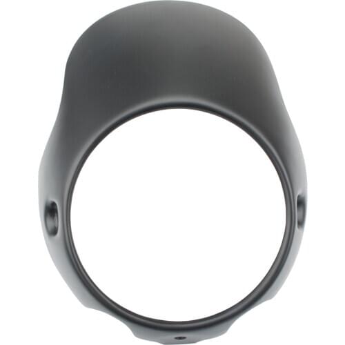 7" Motorcycle Headlight Fairing Screen Windshield Kit for Harley Cafe Racer Bobber Drag Windshield