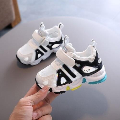 Summer Kids Shoes Cool Baby Boys Outdoor Sport Running Shoes Cut-out Sandals Non-slip Breathable Sneakers SBB006