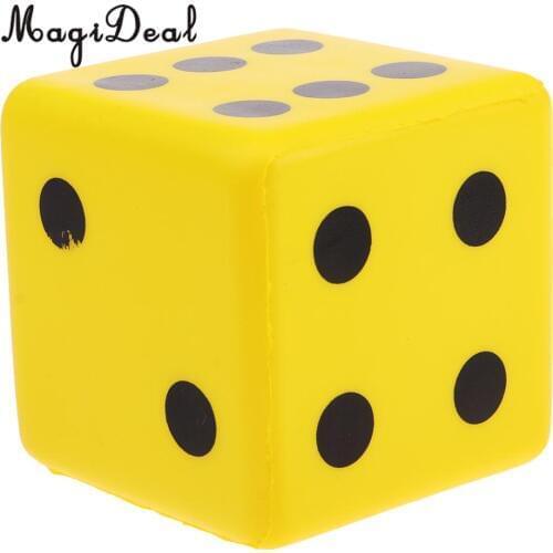 MagiDeal Kids Toys Sponge Dice Foam Dot Dice Playing Dice for Math Teaching Vent Toy Educational Camping Hiking Playing Dice