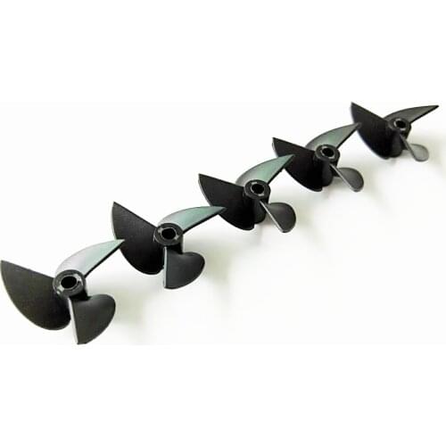 5Pcs DIY RC Boat Models Three-blades Nylon Propeller 3/4/4.8mm*32/35/36/47/52/55/57mm CW/CCW Props Ship Paddle