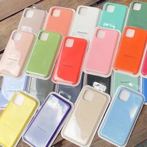 Original Official Liquid Case For iPhone SE 2020 11 12 Pro X XR XS Case For iPhone 12 Pro Max 7 6 8 6S Plus full Cover With Box