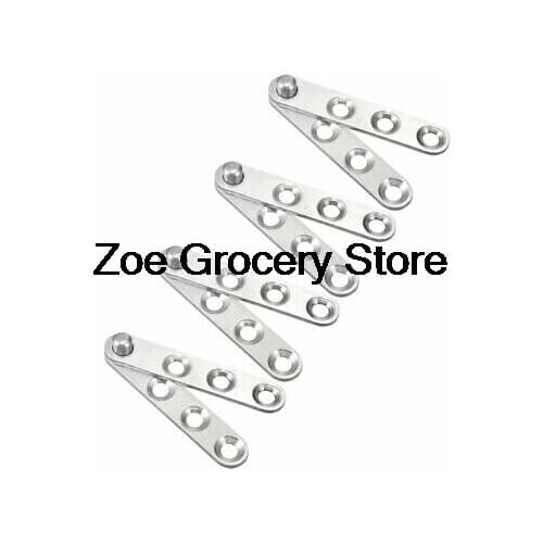 4set 59mm Stainless Steel 360 Degree Rotating Door Pivot Hinge Silver Tone