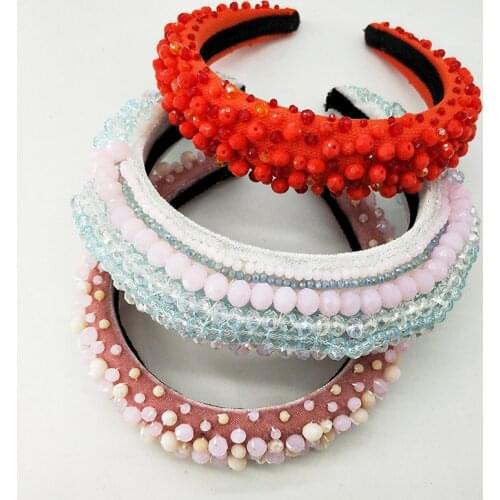 Baroque Beaded Headband ,Hair band Princess Tiara,HeadbandsFor Women,Wedding Crown,Bridal hair Accessories