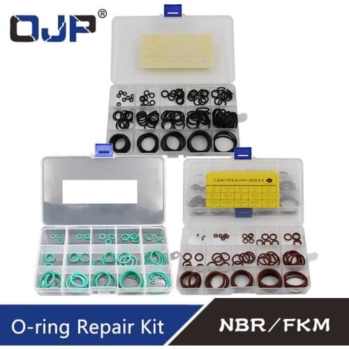 Industrial Valve Sealing O-ring Nitrile fluorine Rubber Assortment 15Size O ring NBR/FKM Seal Washer General valve set Kit Box