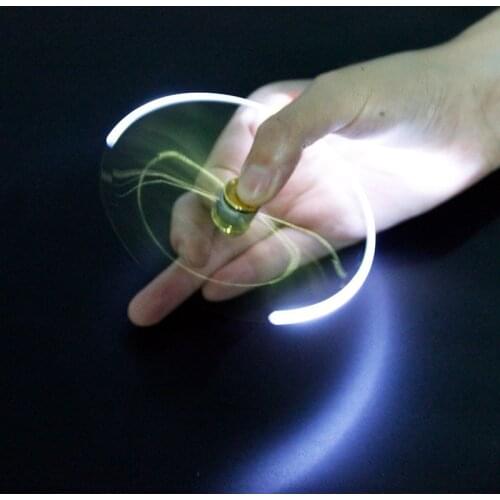 Creative Multi-Function LED Rotate Decompression Gyroscope Metal Ballpoint Pen Fashion Office School Supplies Writing Pens