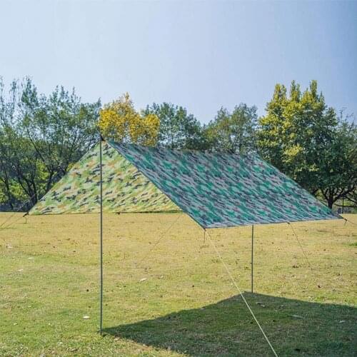 100x145cm Outdoor Shelter Ultralight Tarp Beach Mat Camping Survival Sun Shelter Multifunction Waterproof Awning Rain Shelter
