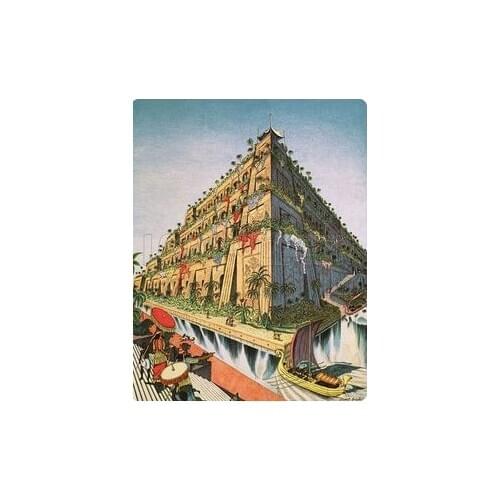 The Hanging Gardens of Babylon Iraq Tour Travel Retro Vintage Poster Canvas Painting DIY Wall Paper Posters Home Decor Gift