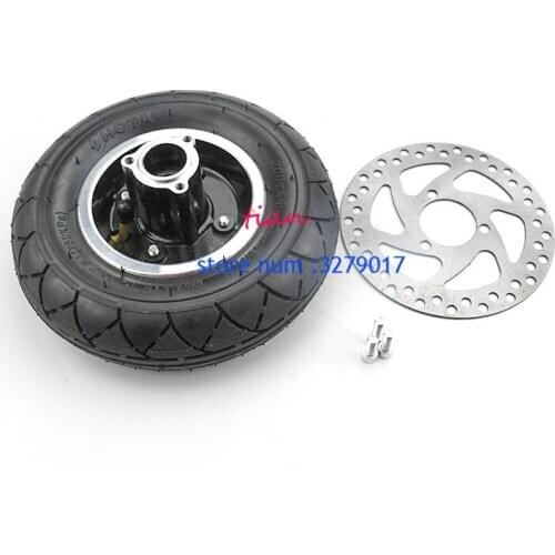 200x50 inner and out tires with Aluminium Alloy Wheel Hub and Belt brake for Electric Scooter Bicycle