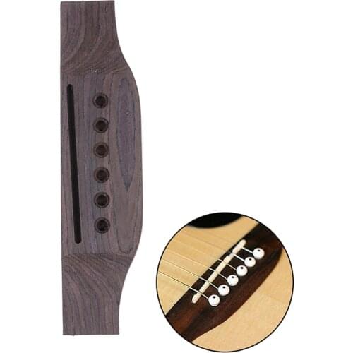 1pc Guitar Parts Saddle Wooden Acoustic Guitar Bridge For 6 String Acoustic Guitar Replacement Parts