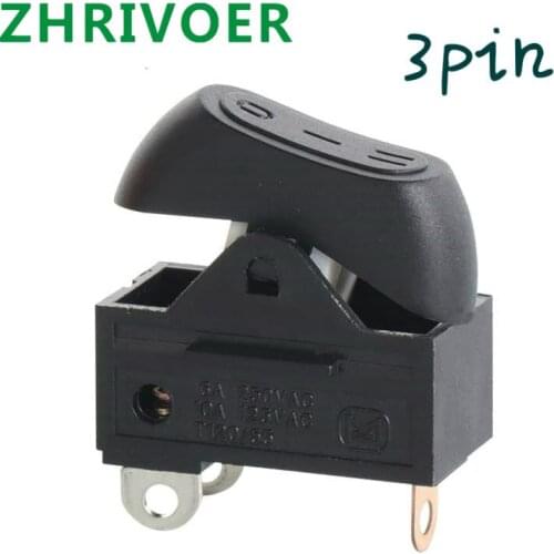 1pcs Kcd15-103 / T Blower Switch Rocker Switch 3-position Switch Ship Type Switch Button