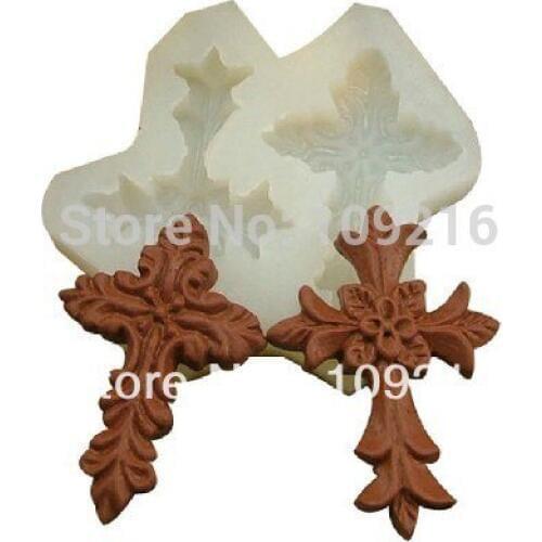 1pcs Mini New Style Cross (C0008) Silicone Handmade Chocolate/Jelly/Pudding DIY Mold