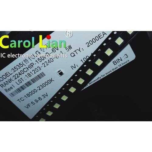 1000PCS replace FOR LG Innotek LED LED Backlight 2W 6V 3535 Cool white LCD Backlight for TV TV Application LATWT391RZLZK