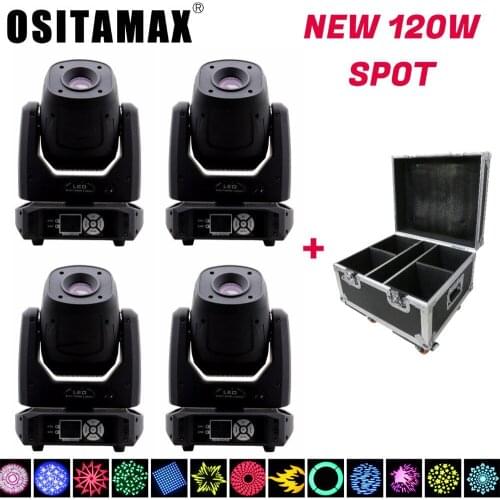 120W Gobo Spot Moving Head Light Beam Zoom Light DMX DJ Lighting Effect Stage Wash Light New Pattern Disco Party Beam Spot Light