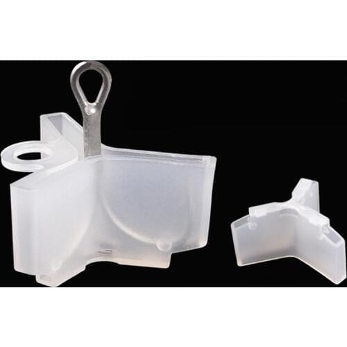 25Pcs Fishing Treble Hooks Covers Caps Protectors Covers For Fishing Lures Holders Hat Plastic Fishing Accessories 5 Sizes White